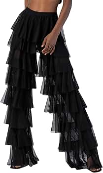 uenui ウニュイ waist frill layered pants uenui ウニュイ waist frill layered pants